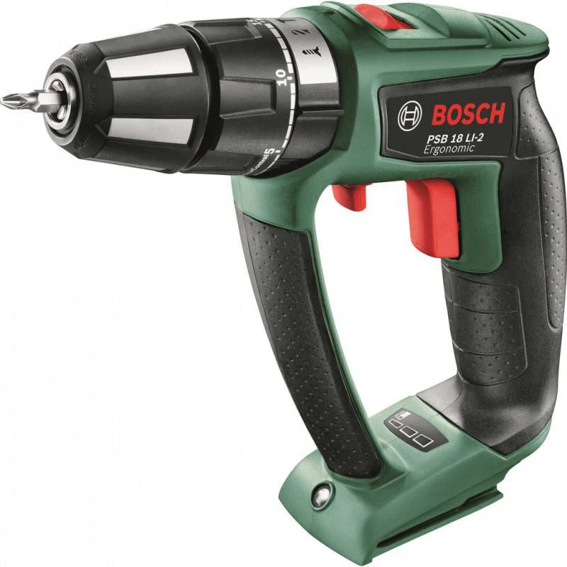 Bosch Vert Perceuse Visseuse Sans Fil 06039B0302 PSB 18 LI-2 Perceuse à Percussion Ergonomique Sans Fil 18 Volts, Batteries Et Chargeur Non Compris. 3 Bosch Vert Perceuse Visseuse Sans Fil 06039B0302 PSB 18 LI-2 Perceuse à Percussion Ergonomique Sans Fil 18 Volts, Batteries Et Chargeur Non Compris.