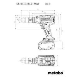 Metabo Perceuse Visseuse Sans Fil 602357840 SB18LTX-3BLQI Perceuse à Percussion Sans Fil -Outils sans fil Sales 602357840 sb18ltx 3blqi perceuse a percussion sans fil 3
