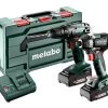 Metabo Visseuse à Choc Sans Fil 685193000 Combo Set - BS18 Perceuse Sans Fil + SSD18 LT 200 BL Visseuse à Chocs -Outils sans fil Sales 685193000 combo set bs18 perceuse sans fil ssd18 lt 200 bl visseuse a chocs