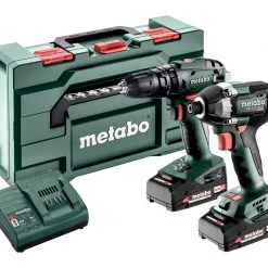 Metabo Visseuse à Choc Sans Fil 685197000 Combo Set - Perceuse à Percussion + Visseuse à Chocs
