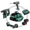 Metabo 691174000 Combo Set 3.1.1 18V 4.0Ah - BS18L BL Perceuse Sans Fil + CC18LTX Meuleuse + BH18LTX BL 16 Marteau Perforateur -Outils sans fil Sales 691174000 combo set 3 1 1 18v 4 0ah bs18l bl perceuse sans fil cc18ltx meuleuse bh18ltx bl 16 marteau perforateur