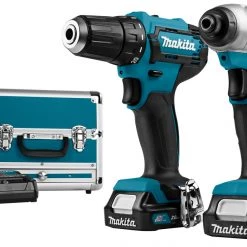 Makita Set CLX224SAX1 Ensemble Combiné - Perceuse Sans Fil DF333 + Visseuse TD110 12V 2.0Ah Li-Ion