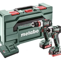 Metabo COMBO SET 2.7.4 BS12BL Perceuse Qaccu + SSD12BL Tournevis à Chocs 12V 4.0Ah LiHD/2.0Ah Li-Ion 685164000
