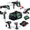 Metabo Combo Set 6.1 18V 4.0Ah - 5 Machines + Lampe 691008000 -Outils sans fil Sales combo set 6 1 18v 4 0ah 5 machines lampe 691008000