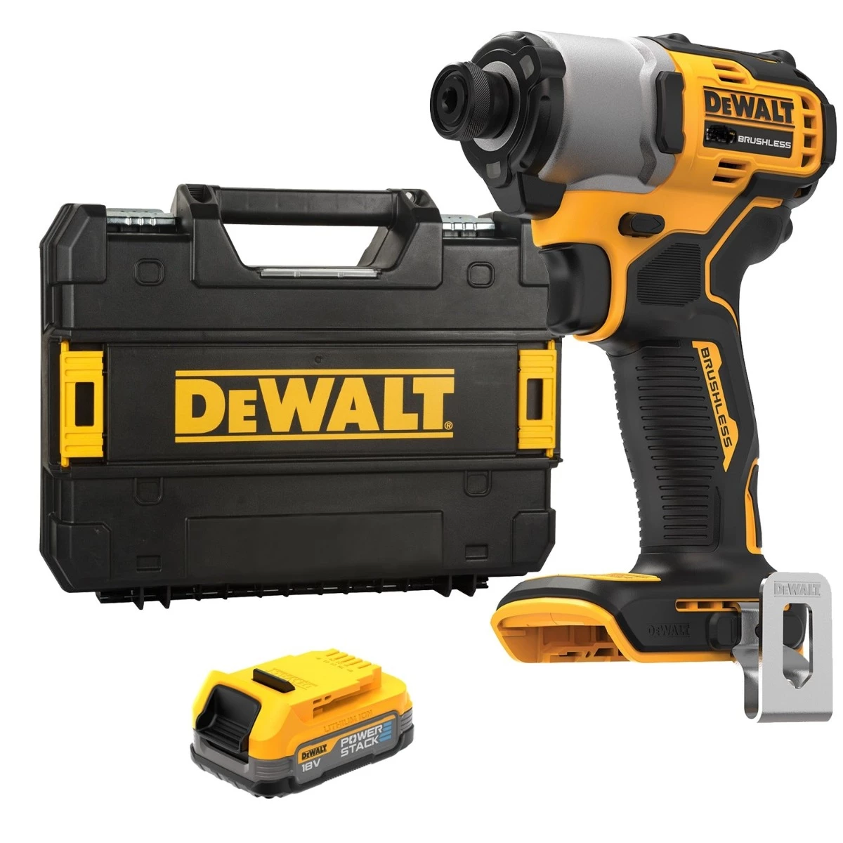 DeWalt Visseuse à Choc Sans Fil DCF840E1T-XJ Clé à Chocs 18V XR PowerStack Li-Ion 3 DeWalt Visseuse à Choc Sans Fil DCF840E1T-XJ Clé à Chocs 18V XR PowerStack Li-Ion