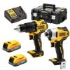 DeWalt Visseuse à Choc Sans Fil DCK2062E2T-QW Combo Set 18V XR PowerStack Li-Ion - Perceuse Sans Fil DCD709 + Déchiqueteuse à Percussion DCF809 -Outils sans fil Sales dck2062e2t qw combo set 18v xr powerstack li ion perceuse sans fil dcd709 dechiqueteuse a percussion dcf809