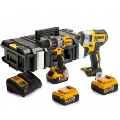 DeWalt Visseuse à Choc Sans Fil DCK276P3-QW Comboset 18V Perceuse à Percussion + Visseuse à Chocs