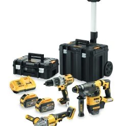 DeWalt Set DCK358X2T-QW Marteau Combi Sans Fil SDS-Plus FlexVolt 54V 9.0Ah Li-Ion