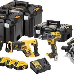 DeWalt Set DCK480P3T Pack Combiné 4 Pièces XR 18 Volt 3 X 5,0 Ah Li-Ion En TSTAK