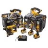 DeWalt Set DCK699M3T Combopack XR 18 Volt 3 X 4.0 Ah Li-Ion - 5 Machines + Lampe Et 2 Valises T-Stak -Outils sans fil Sales dck699m3t combopack xr 18 volt 3 x 4 0 ah li ion 5 machines lampe et 2 valises t stak