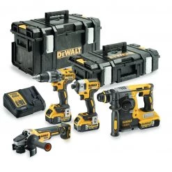 Set DeWalt DCK422P3 Pack Combiné 4 Pièces XR 18 Volt 3 X 5.0 Ah Li-Ion Dans Toughsystem