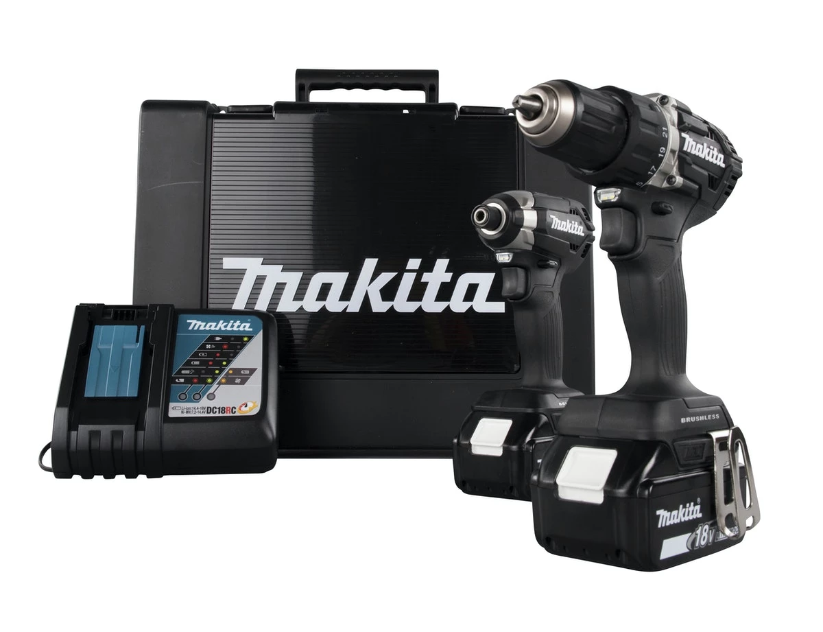 Makita Visseuse à Choc Sans Fil DLX2189TB - Perceuse Sans Fil DDF484 Clé à Chocs Sans Fil DTD153 18 Volt 5,0 Ah Li-ion 3 Makita Visseuse à Choc Sans Fil DLX2189TB - Perceuse Sans Fil DDF484 Clé à Chocs Sans Fil DTD153 18 Volt 5,0 Ah Li-ion