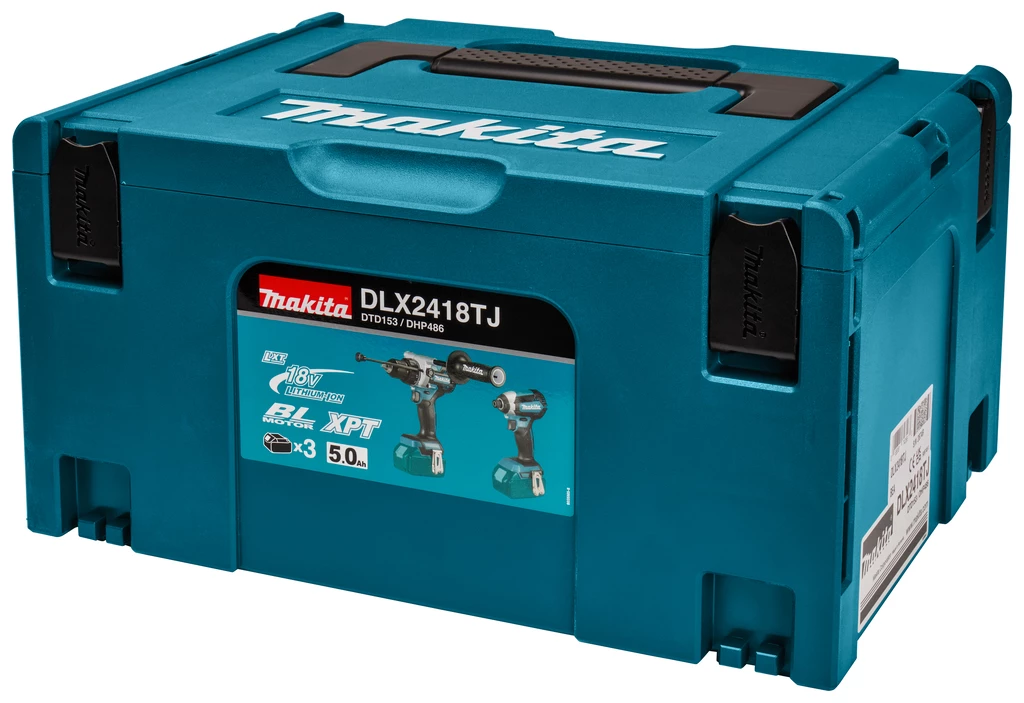 Makita Visseuse à Choc Sans Fil DLX2418TJ - Perceuse Sans Fil DHP486 + DTD153 Accu/Visseuse 18 Volts 3x 5,0 Ah Li-ion 5 Makita Visseuse à Choc Sans Fil DLX2418TJ - Perceuse Sans Fil DHP486 + DTD153 Accu/Visseuse 18 Volts 3x 5,0 Ah Li-ion – Image 3