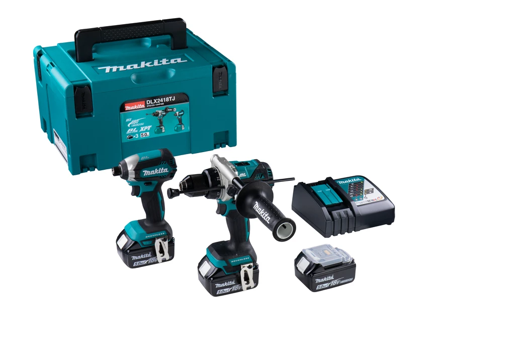 Makita Visseuse à Choc Sans Fil DLX2418TJ - Perceuse Sans Fil DHP486 + DTD153 Accu/Visseuse 18 Volts 3x 5,0 Ah Li-ion 3 Makita Visseuse à Choc Sans Fil DLX2418TJ - Perceuse Sans Fil DHP486 + DTD153 Accu/Visseuse 18 Volts 3x 5,0 Ah Li-ion