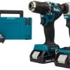Makita Visseuse à Choc Sans Fil DLX2423AJ - DDF487 Perceuse Sans Fil DTD157 Clé à Chocs 18V 2.0 AH Li-ion -Outils sans fil Sales dlx2423aj ddf487 perceuse sans fil dtd157 cle a chocs 18v 2 0 ah li ion