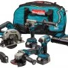 Makita DLX4156TX1 Comboset 18V 5.0Ah Li-Ion - 4 Machines Dans Le Sac -Outils sans fil Sales dlx4156tx1 comboset 18v 5 0ah li ion 4 machines dans le sac