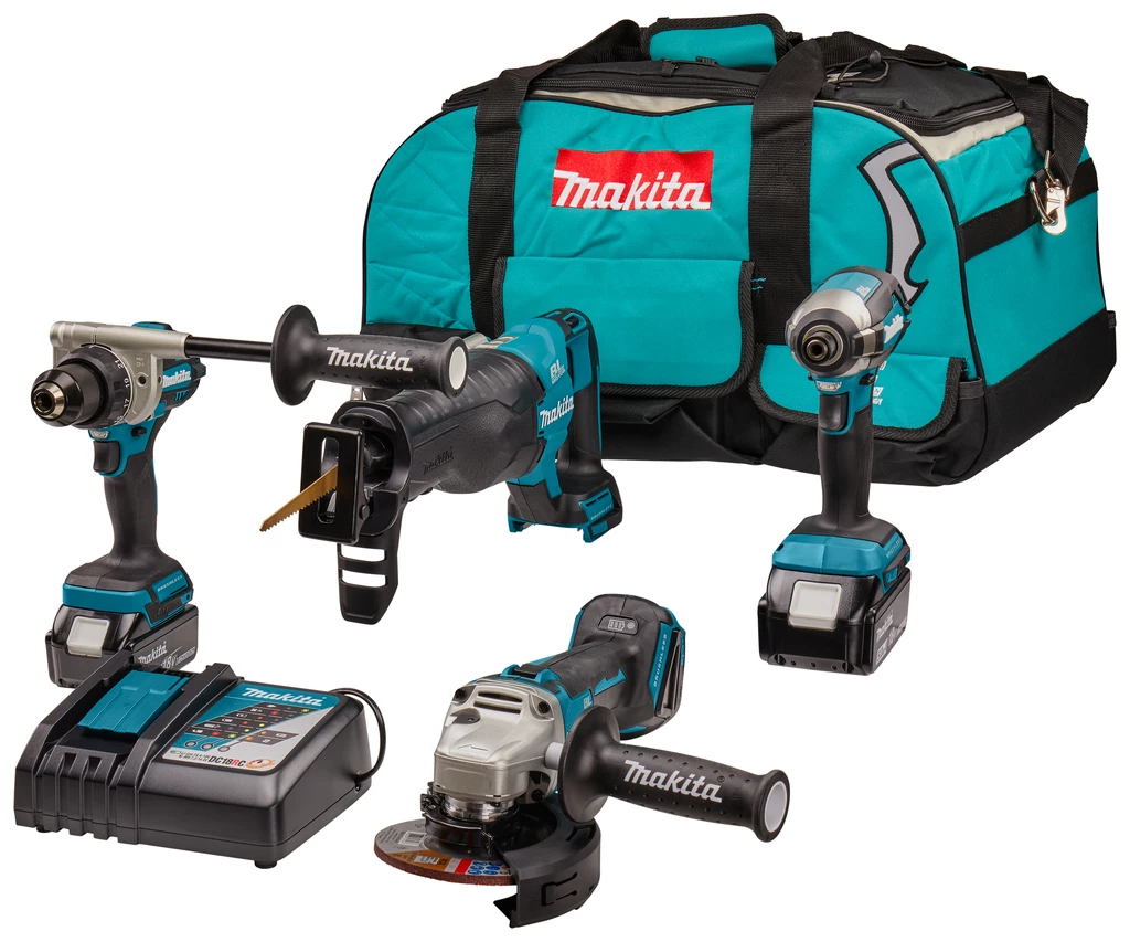 Makita DLX4157TX1 Comboset 18V 5.0Ah Li-Ion - 4 Machines Dans Le Sac 3 Makita DLX4157TX1 Comboset 18V 5.0Ah Li-Ion - 4 Machines Dans Le Sac