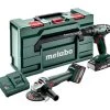 Metabo Set Ensemble Combiné 18V 2.0Ah Li-Ion - Perceuse Sans Fil BS18 + Meuleuse D'angle W 18 L 9-125 685204500 -Outils sans fil Sales ensemble combine 18v 2 0ah li ion perceuse sans fil bs18 meuleuse d angle w 18 l 9 125 685204500