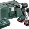 Metabo Visseuse à Choc Sans Fil Ensemble Combiné 2.1.11 18V 4.0Ah LiHD - BS18LT BL Perceuse Sans Fil + SSD18 LTX 200 BL Clé à Chocs 685123000 -Outils sans fil Sales ensemble combine 2 1 11 18v 4 0ah lihd bs18lt bl perceuse sans fil ssd18 ltx 200 bl cle a chocs 685123000