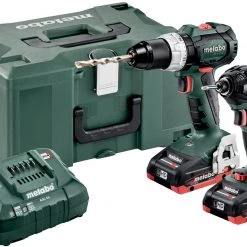 Metabo Visseuse à Choc Sans Fil Ensemble Combiné 2.1.11 18V 4.0Ah LiHD - BS18LT BL Perceuse Sans Fil + SSD18 LTX 200 BL Clé à Chocs 685123000