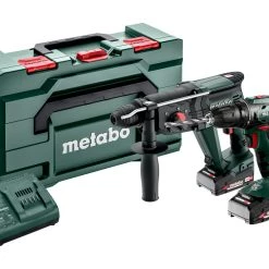 Metabo Set Ensemble Combiné 2.3.2 18V 2.0Ah Li-Ion - Perceuse Sans Fil BS18 + Marteau Combiné KH18LTX 24 685216500