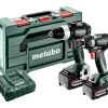 Metabo Visseuse à Choc Sans Fil Ensemble Combiné 2.8.4 18V 5.2Ah Li-Ion - BS18 LT BL Perceuse Sans Fil + SSD18 LT 200 BL Clé à Chocs 685196000 -Outils sans fil Sales ensemble combine 2 8 4 18v 5 2ah li ion bs18 lt bl perceuse sans fil ssd18 lt 200 bl cle a chocs 685196000