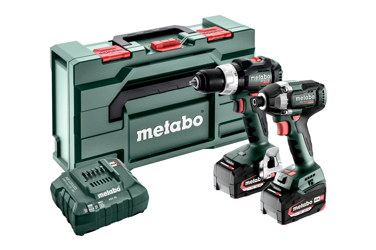 Metabo Visseuse à Choc Sans Fil Ensemble Combiné 2.8.8 18V 5.2 Li-Ion - Perceuse Sans Fil SB18 LT BL + Clé à Chocs SSD18 LT 200 BL 685200000 3 Metabo Visseuse à Choc Sans Fil Ensemble Combiné 2.8.8 18V 5.2 Li-Ion - Perceuse Sans Fil SB18 LT BL + Clé à Chocs SSD18 LT 200 BL 685200000
