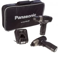 Panasonic Visseuse à Choc Sans Fil EYC110LA2L Comboset 10,8 Volt 1.5Ah Li-ion EY7430LA/EY7530LA/EY3732