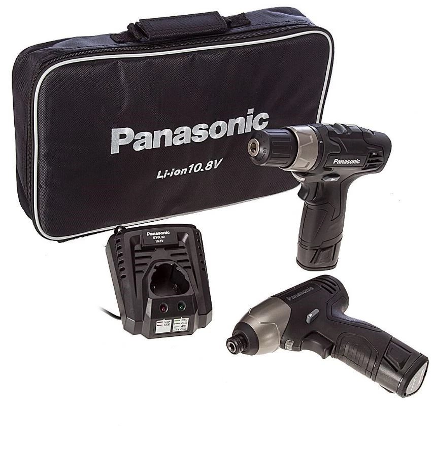 Panasonic Visseuse à Choc Sans Fil EYC110LA2L Comboset 10,8 Volt 1.5Ah Li-ion EY7430LA/EY7530LA/EY3732 3 Panasonic Visseuse à Choc Sans Fil EYC110LA2L Comboset 10,8 Volt 1.5Ah Li-ion EY7430LA/EY7530LA/EY3732