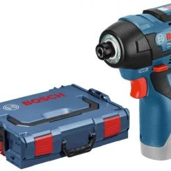 Bosch Bleu Visseuse à Choc Sans Fil GDR 12V-110 Clé à Chocs 12V Hors Batteries Et Chargeur En L-boxx 06019E0003