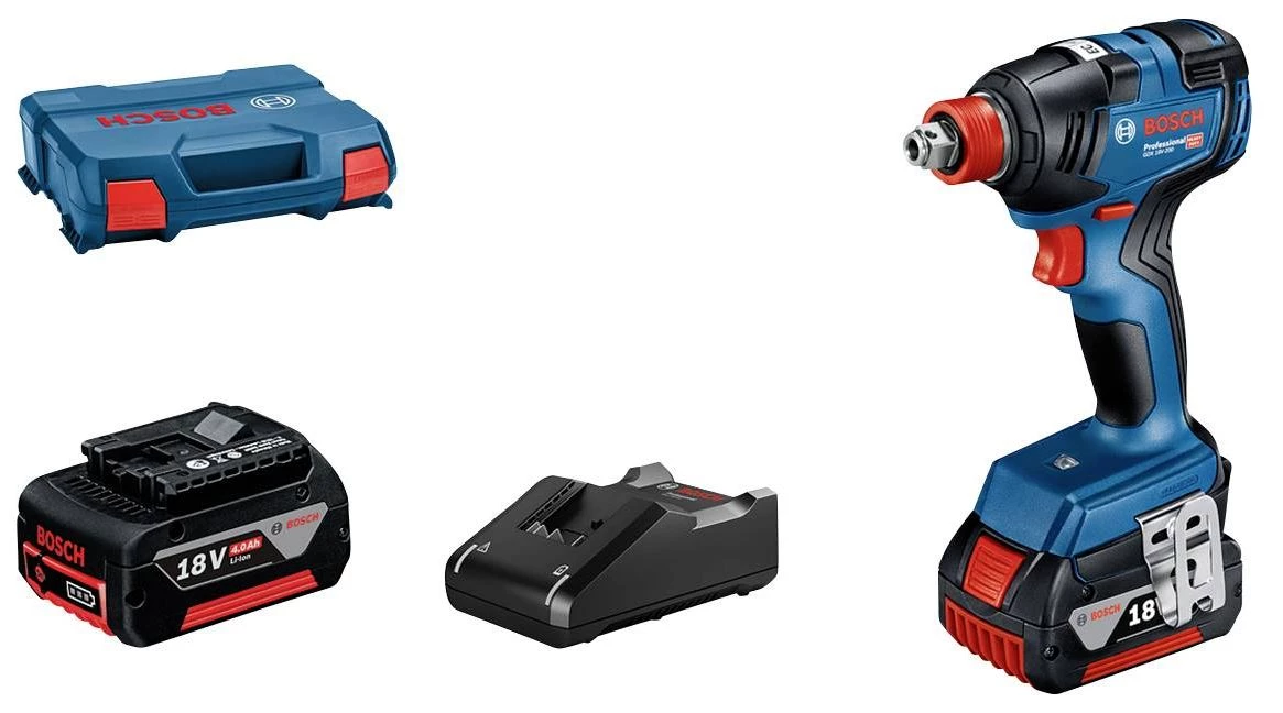 Bosch Bleu Visseuse à Choc Sans Fil GDX 18V-200 Table Tournante Sans Fil 18V 4.0Ah Li-Ion En L-Case 06019J2206 3 Bosch Bleu Visseuse à Choc Sans Fil GDX 18V-200 Table Tournante Sans Fil 18V 4.0Ah Li-Ion En L-Case 06019J2206