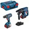 Bosch Bleu Set GSR 18 V-28 Perceuse-visseuse + GBH 18 V-21 Perforateur 18V 0615990M0R -Outils sans fil Sales gsr 18 v 28 perceuse visseuse gbh 18 v 21 perforateur 18v 0615990m0r