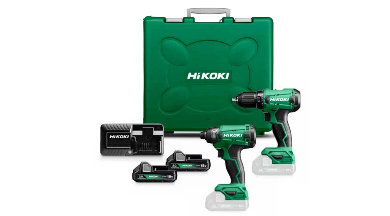 HIKOKI Set KC18DAWBZ Ensemble Combiné - DS18DA Perceuse Sans Fil + WH18DA Clé à Chocs Sans Fil 18V 2.0ah Li-Ion 3 HIKOKI Set KC18DAWBZ Ensemble Combiné - DS18DA Perceuse Sans Fil + WH18DA Clé à Chocs Sans Fil 18V 2.0ah Li-Ion