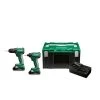 HIKOKI Set KC18DDWDZ Kit Combiné DS18DD Perceuse Sans Fil + WH18DD Clé à Chocs 18V 3.0Ah En HSC III -Outils sans fil Sales kc18ddwdz kit combine ds18dd perceuse sans fil wh18dd cle a chocs 18v 3 0ah en hsc iii