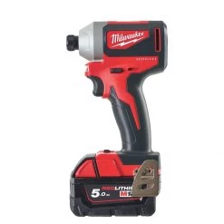 Milwaukee Visseuse à Choc Sans Fil M18 BLID2-502X Clé à Chocs Compacte Sans Balais 1/4" Hex 18V 5.0Ah Li-Ion 4933464520