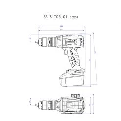 Metabo Perceuse Visseuse Sans Fil Perceuse à Percussion Sans Fil SB 18 LTX BL Q I 18 Volt 5.5 AH LiHD 602361660 -Outils sans fil Sales perceuse a percussion sans fil sb 18 ltx bl q i 18 volt 5 5 ah lihd 602361660 1