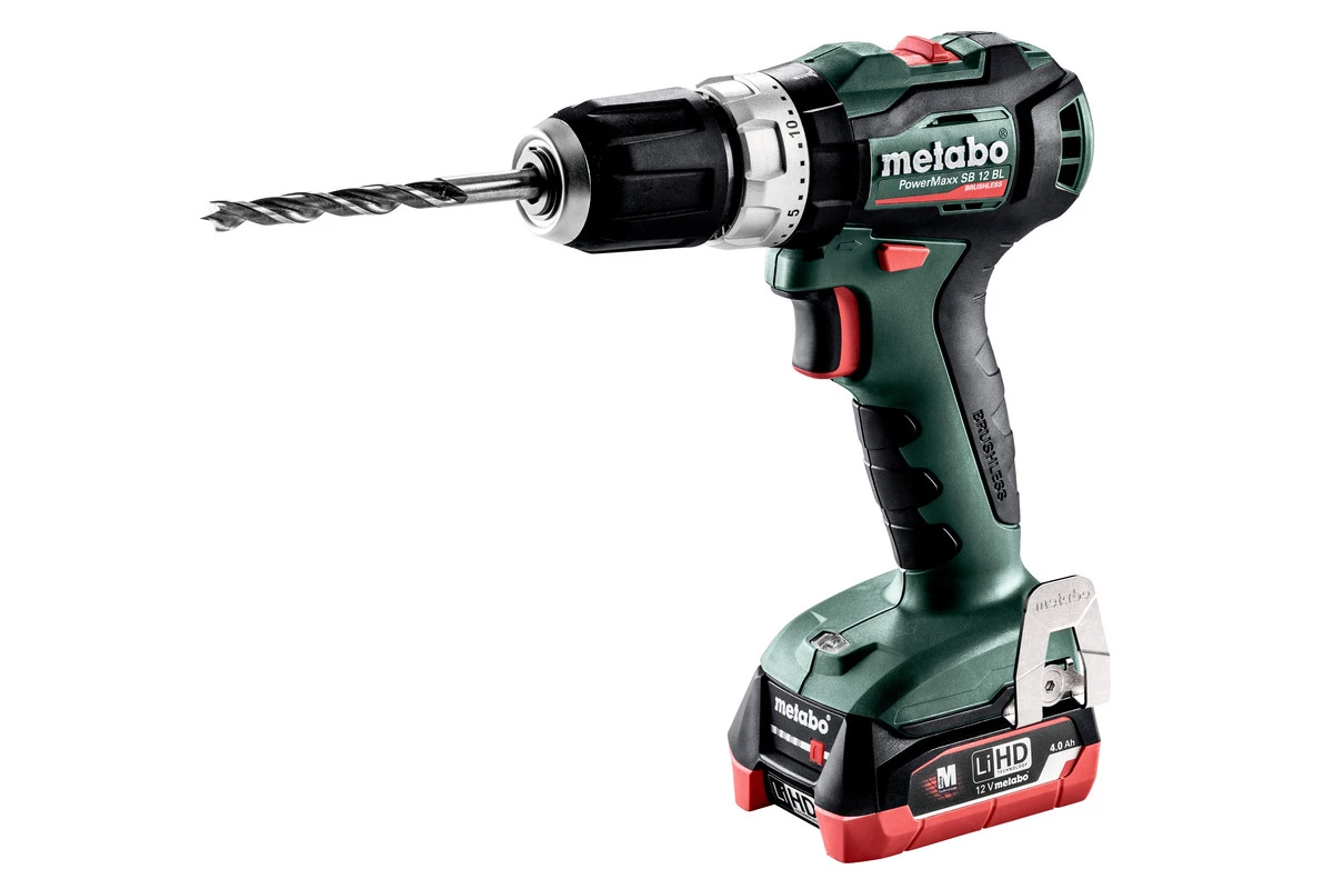 Metabo Perceuse Visseuse Sans Fil PowerMaxx SB 12 BL Marteau Perforateur à Batterie 12V 4.0Ah LiHD En Métabox 601077800 3 Metabo Perceuse Visseuse Sans Fil PowerMaxx SB 12 BL Marteau Perforateur à Batterie 12V 4.0Ah LiHD En Métabox 601077800
